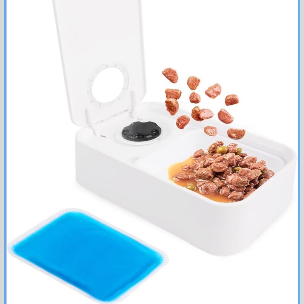 ALL For Paws Automatic Pet dispenser for one Meal with ice pack